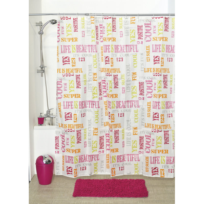 Evideco Cool Printed Shower Curtain Wayfair